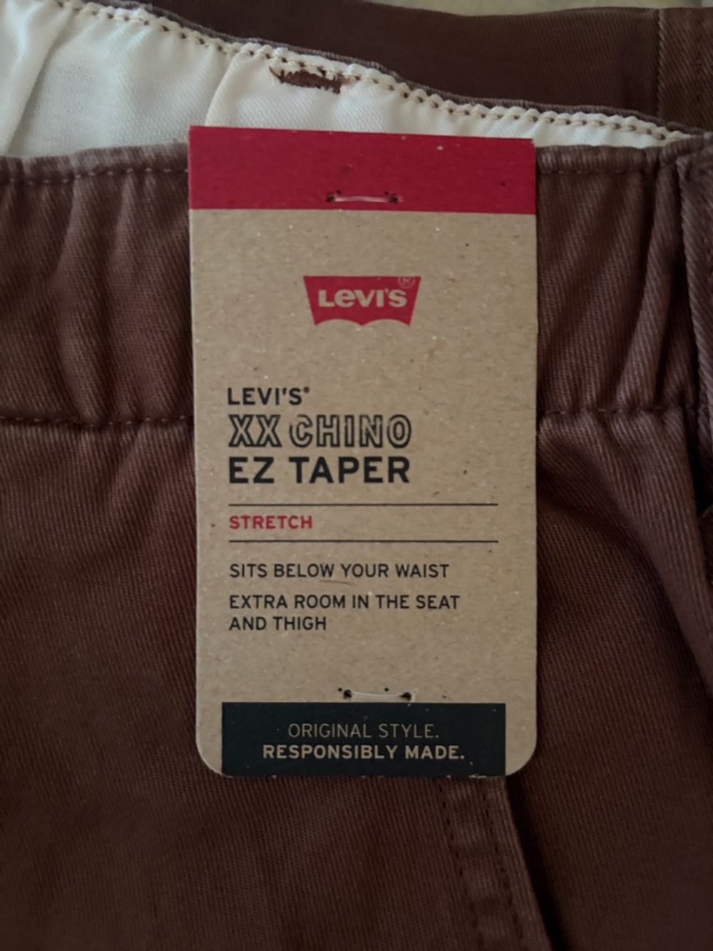 Levi's Brown XX Chino EZ Taper Stretch Pants